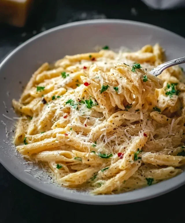 One Pot Creamy Garlic Pasta (Just 20 Minutes!)