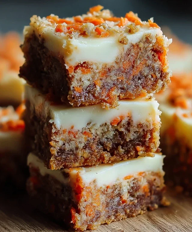 Irresistibly Indulgent Carrot Cake Cream Cheese Bars