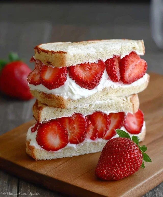 4-ingredient Strawberry Sando
