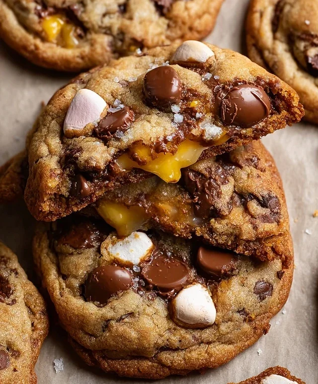 Brown Butter Cadbury Creme Egg Chocolate Chip Cookies