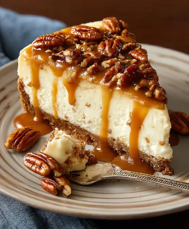 Pecan Caramel Cheesecake