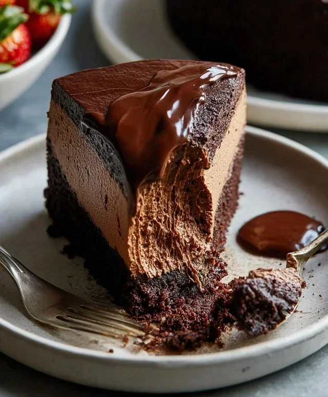 Vegan Chocolate Mousse Cake