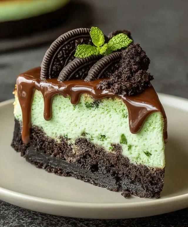 Mint Oreo Cheesecake Delight