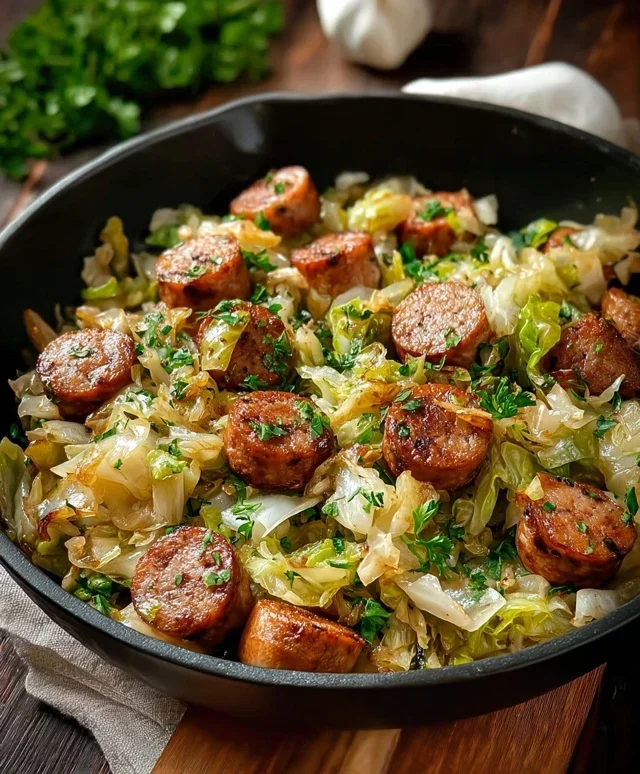 Easy Sausage and Cabbage Stir Fry