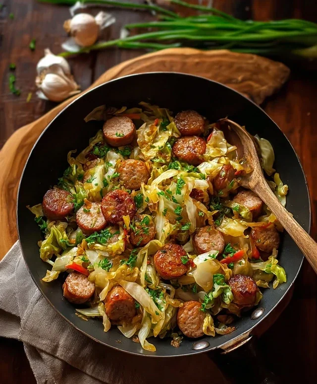 Easy Sausage and Cabbage Stir Fry