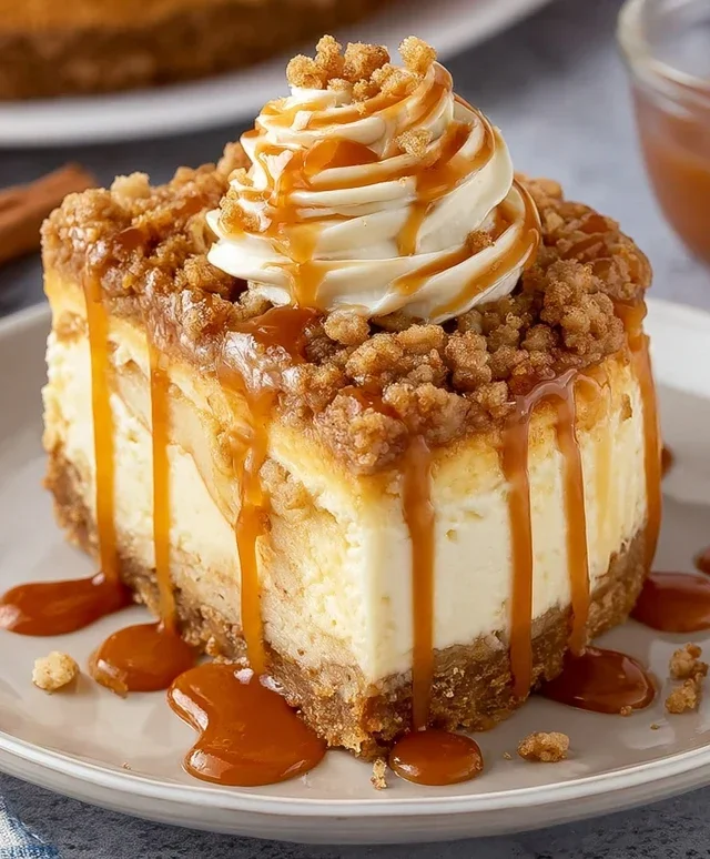 Apple Crisp Cheesecake Delight