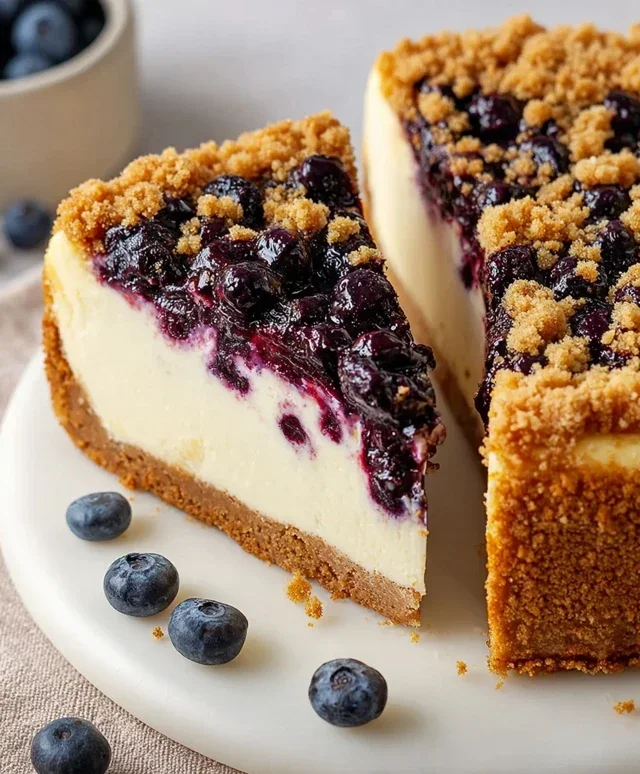 Blueberry Crum extract extractble Cheesecake