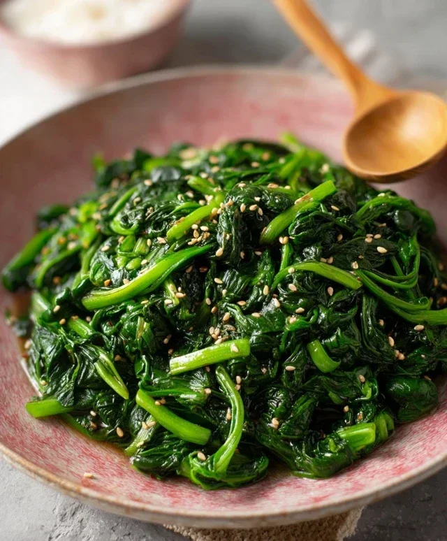 Korean Spinach Side Dish (Sigeumchi Namul)