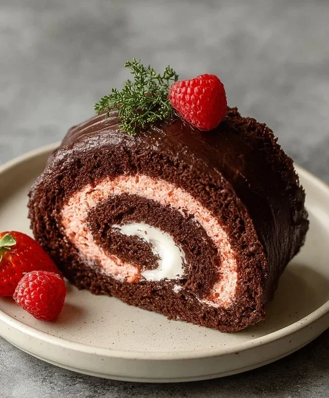 Easy Chocolate Swiss Roll