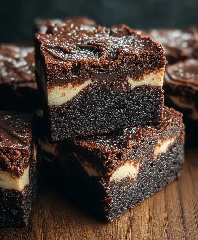 Dark Chocolate Cheesecake Brownies