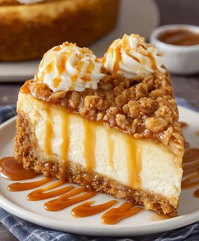 Apple Crisp Cheesecake Delight