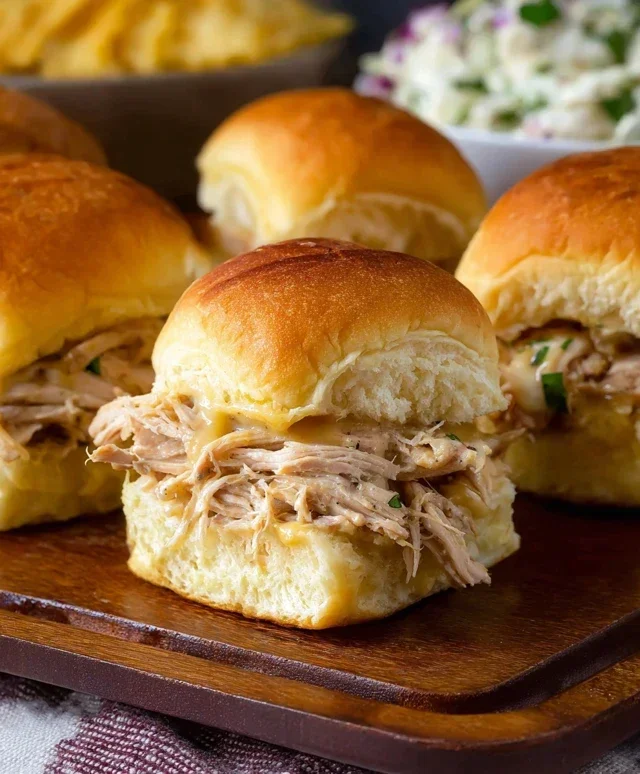 Crock Pot Mississippi Chicken Sliders