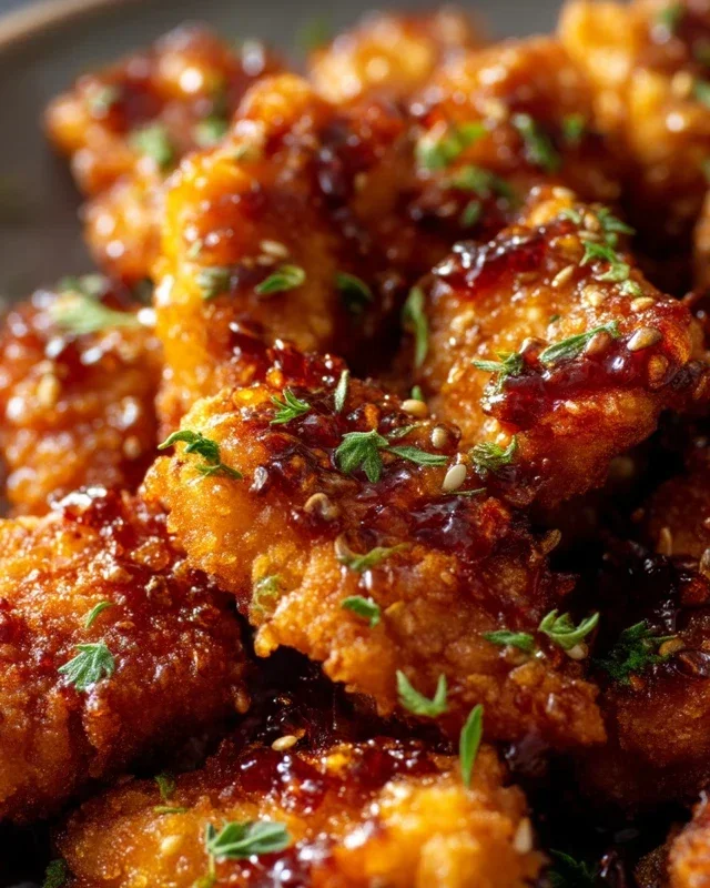 Baked Crunchy Hot Honey Chicken