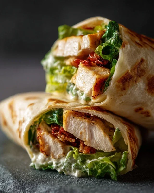 Chicken Caesar Wraps