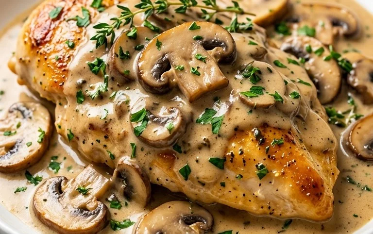 Creamy Mushroom Chicken Recipe