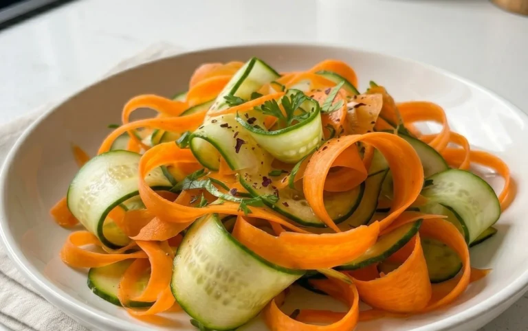 Carrot and Cucumber Ribbon Salad