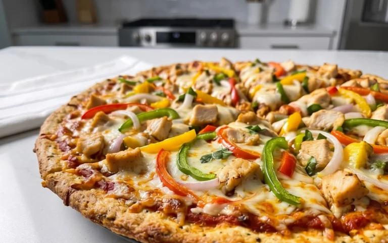 Chicken Crust Pizza (Low Carb + High Protein