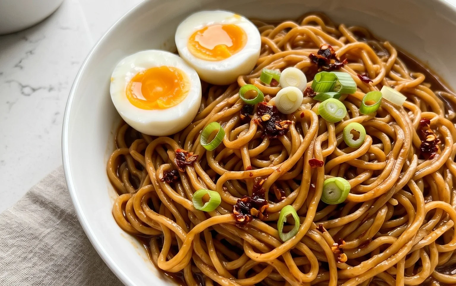 Easy Saucy Ramen Noodles