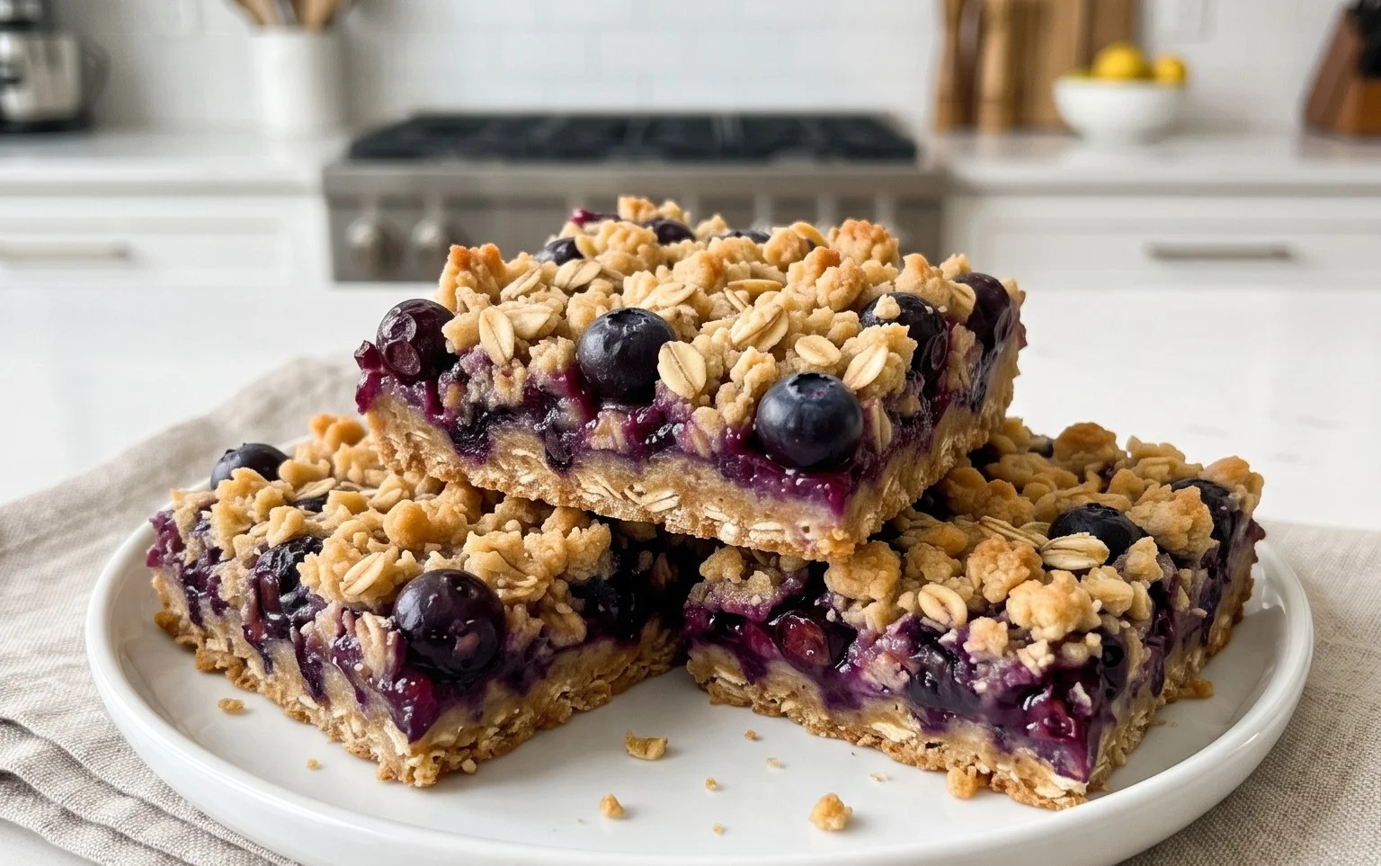 Blueberry Oatmeal Bars
