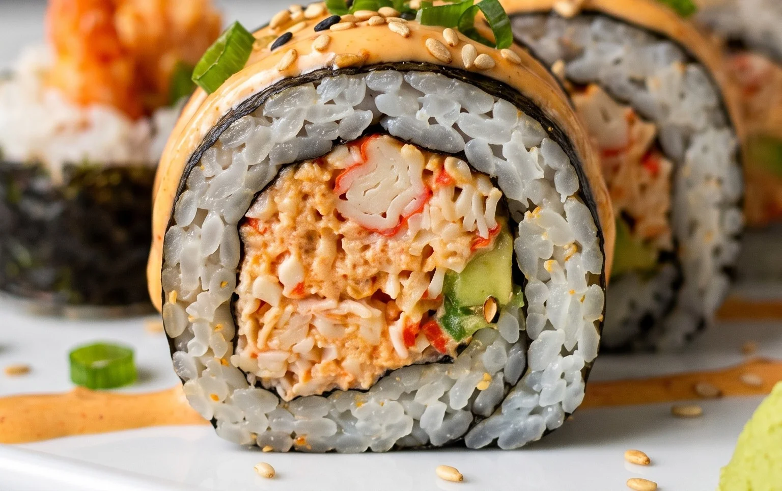 Kani Sushi (Spicy Crab Roll)