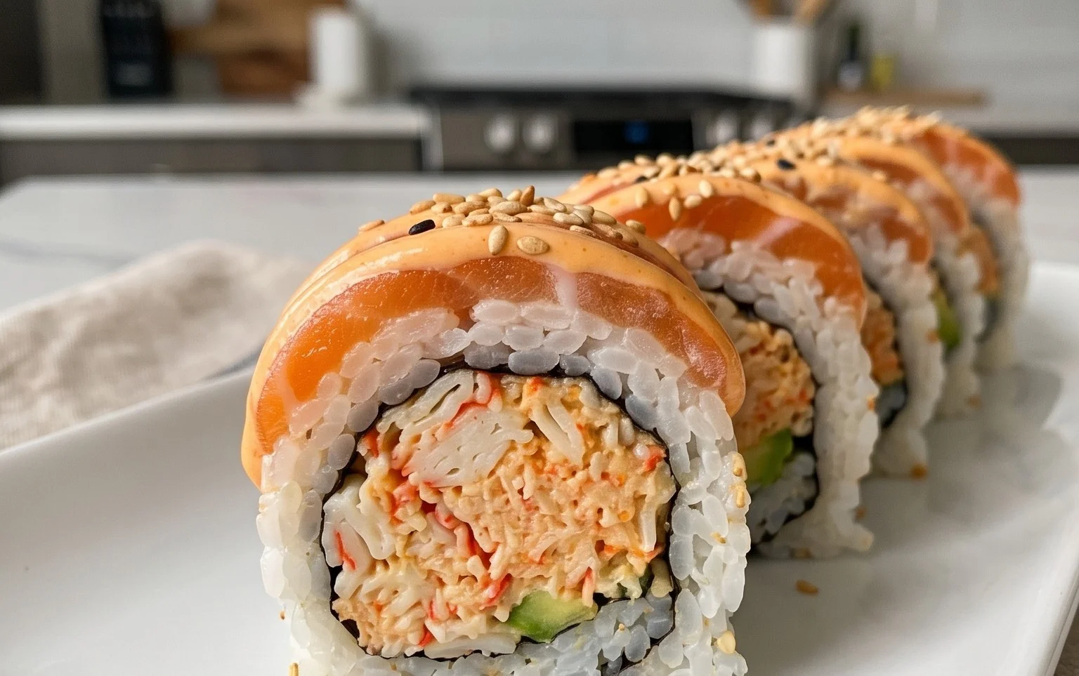 Kani Sushi (Spicy Crab Roll)