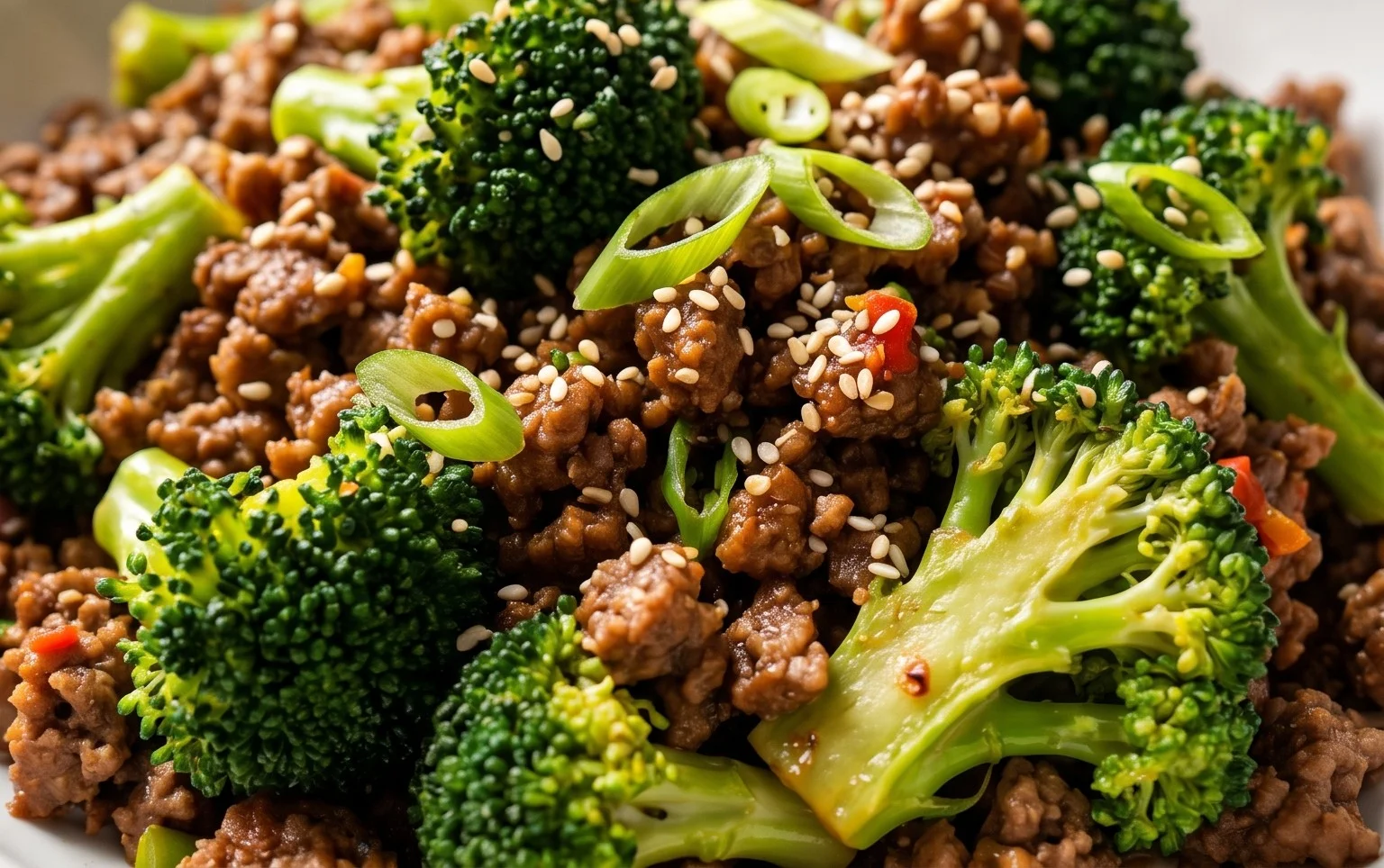 Ground Beef and Broccoli