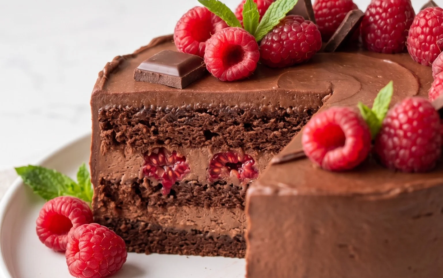 Chocolate Raspberry Cake