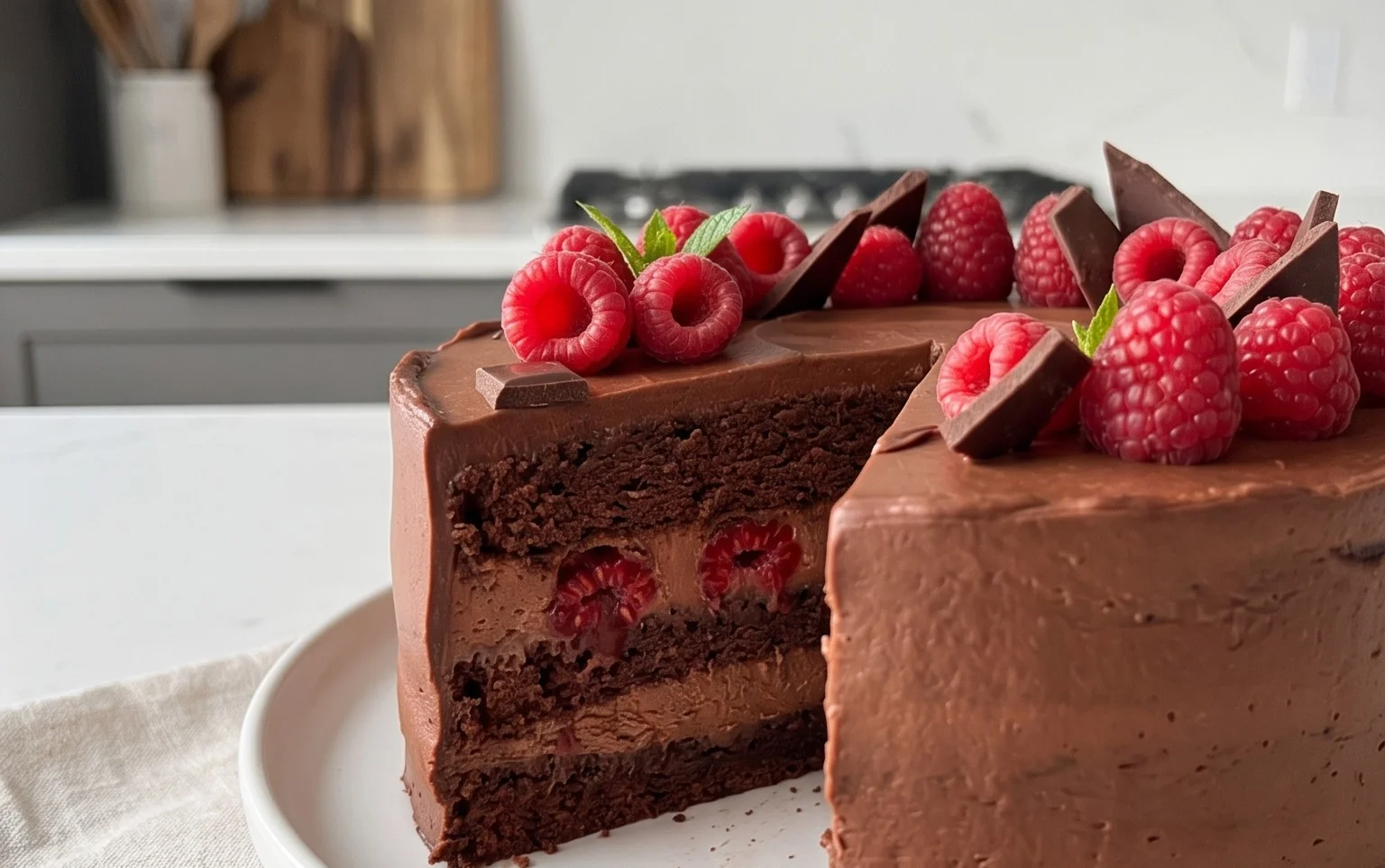 Chocolate Raspberry Cake