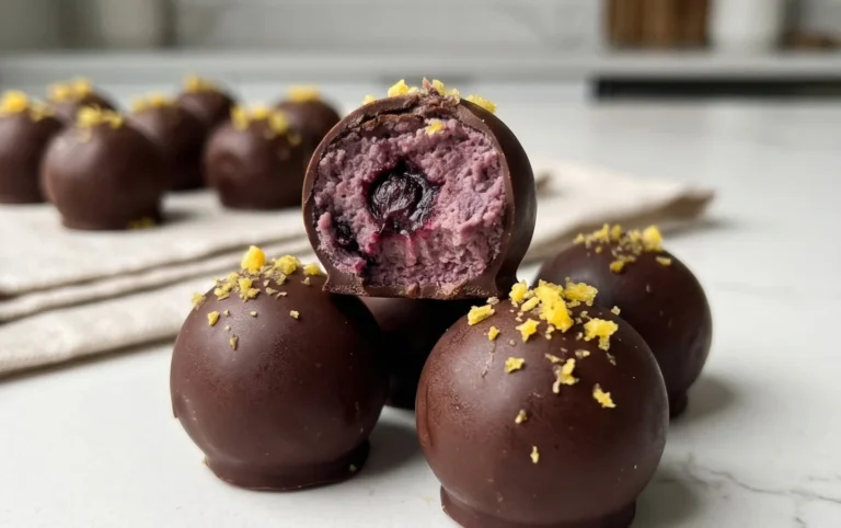 LEMON BLUEBERRY TRUFFLES