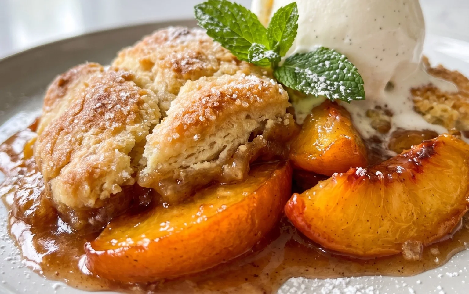 Fresh Peach Cobbler