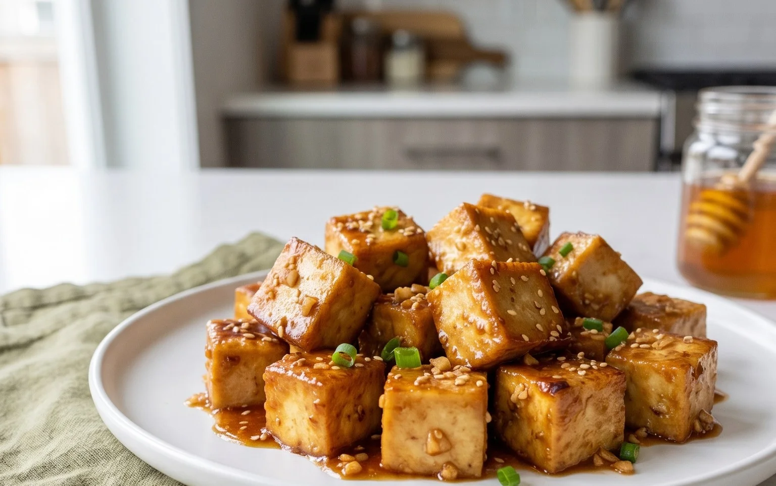 Honey Garlic Tofu