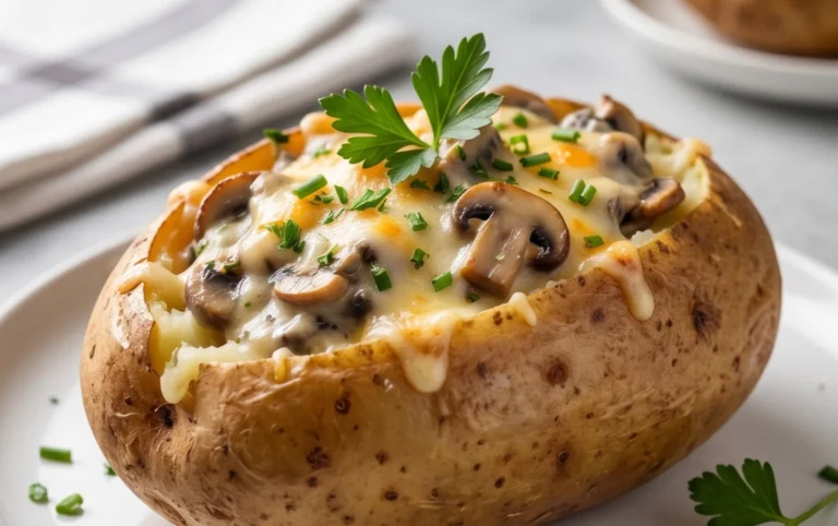The Ultimate Stuffed Baked Potatoes with Mushrooms