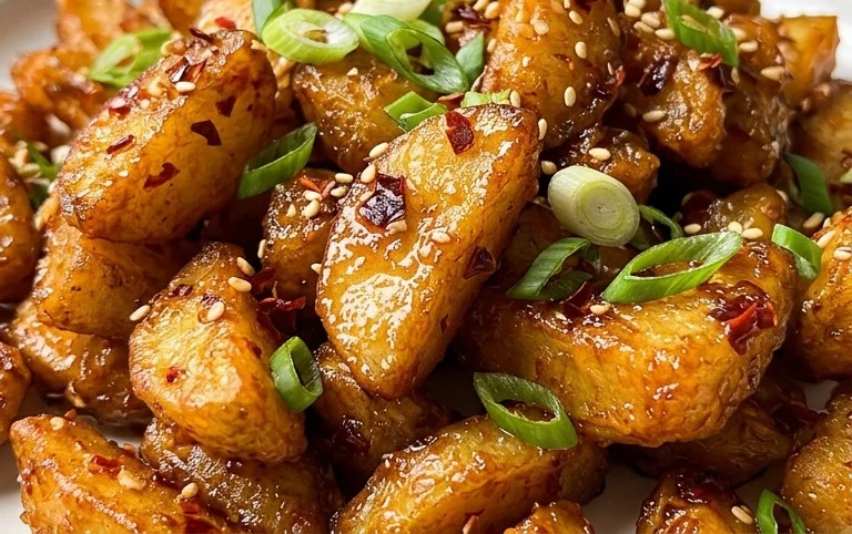 Crispy Honey Chilli Potatoes