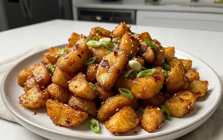 Crispy Honey Chilli Potatoes