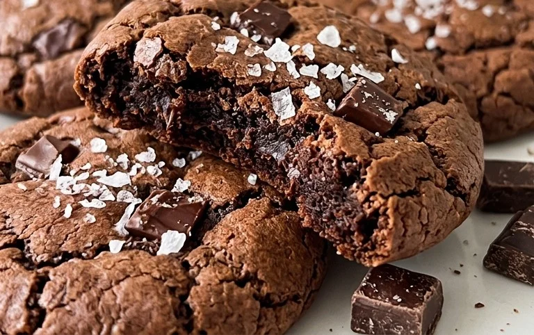 Salted Brownie Cookies