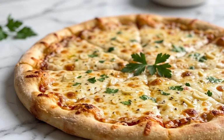buttery garlic pizza