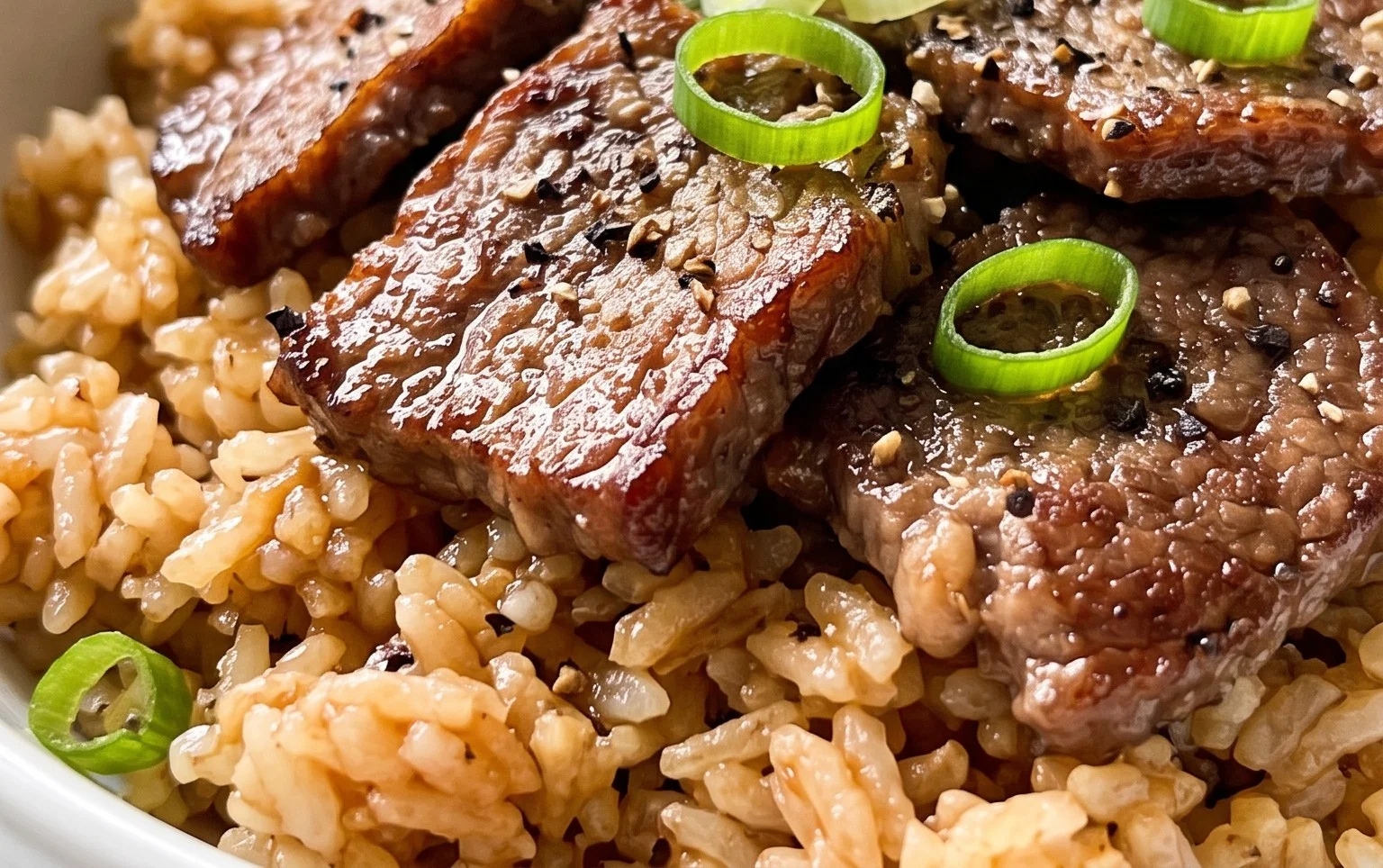 Beef Pepper Rice Bowl is a delicious meal option.