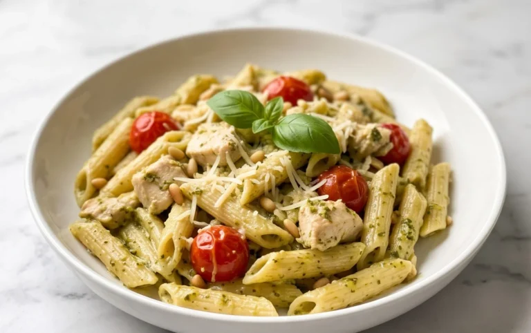Creamy Chicken Pesto Pasta