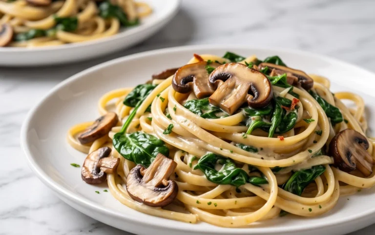 Spinach Mushroom Pasta