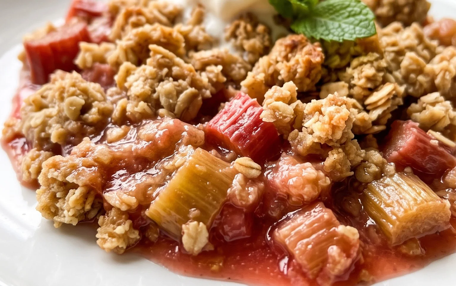 Easy Rhubarb Crisp