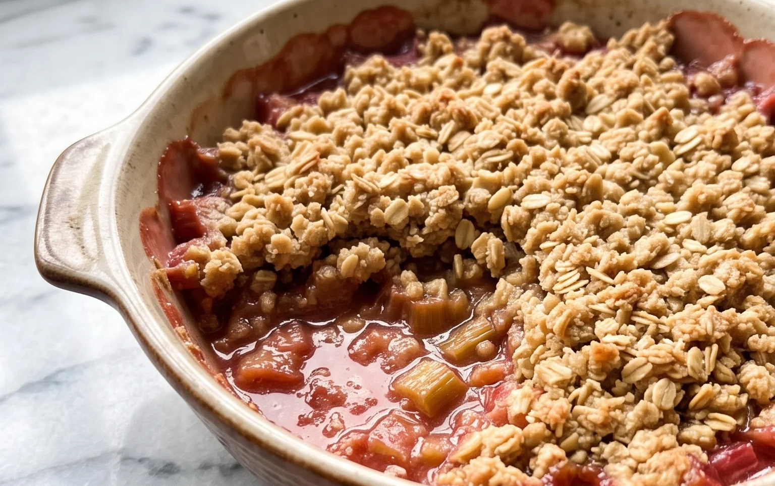 Easy Rhubarb Crisp