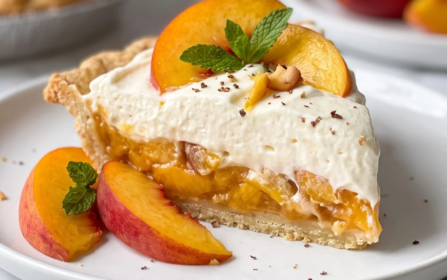Peaches and Cream Pie