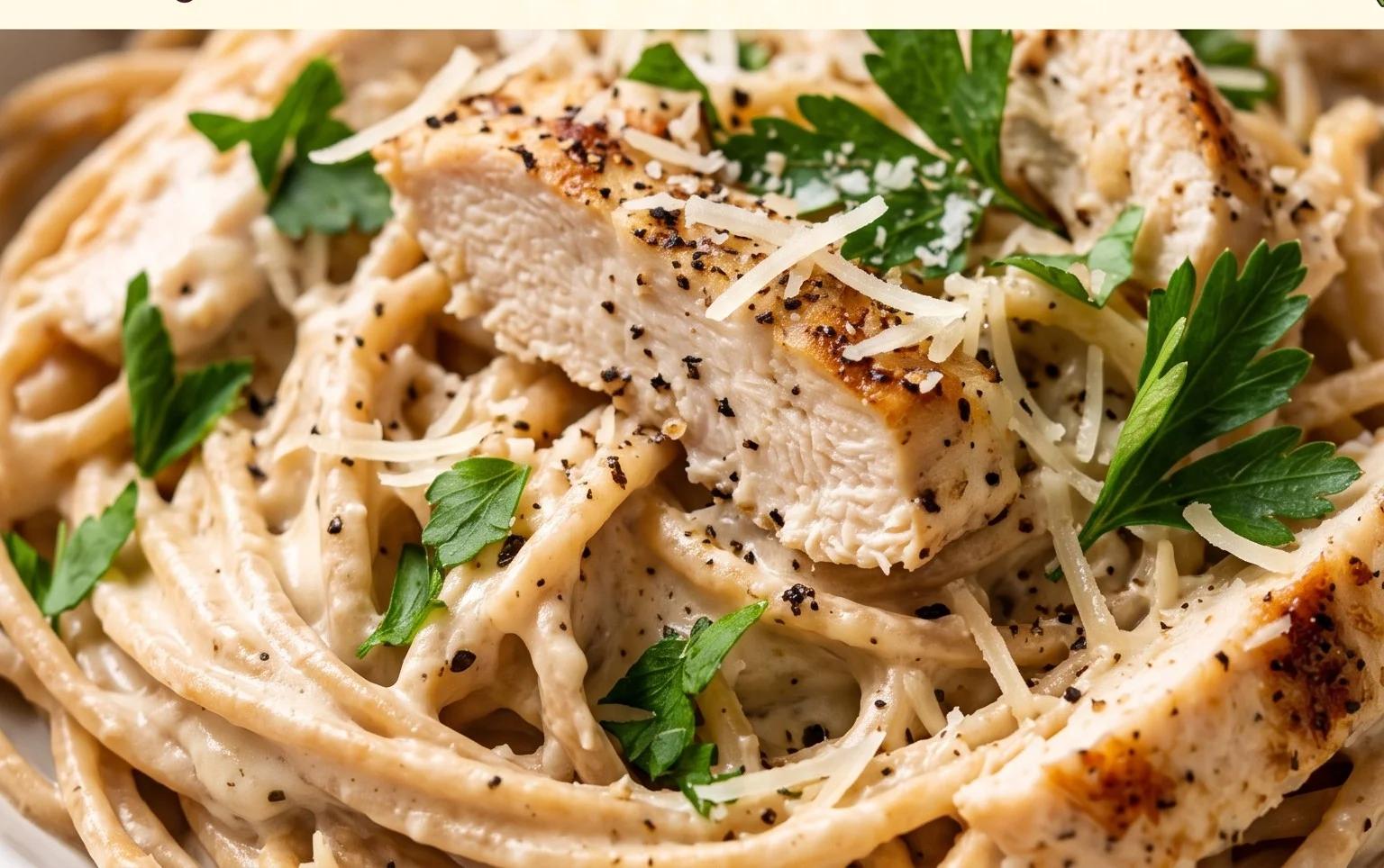 Low Calorie Chicken Alfredo