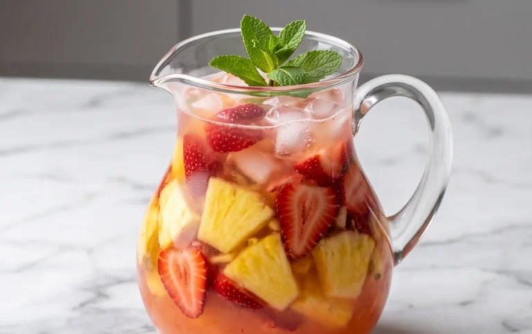 Pineapple Strawberry Agua Fresca