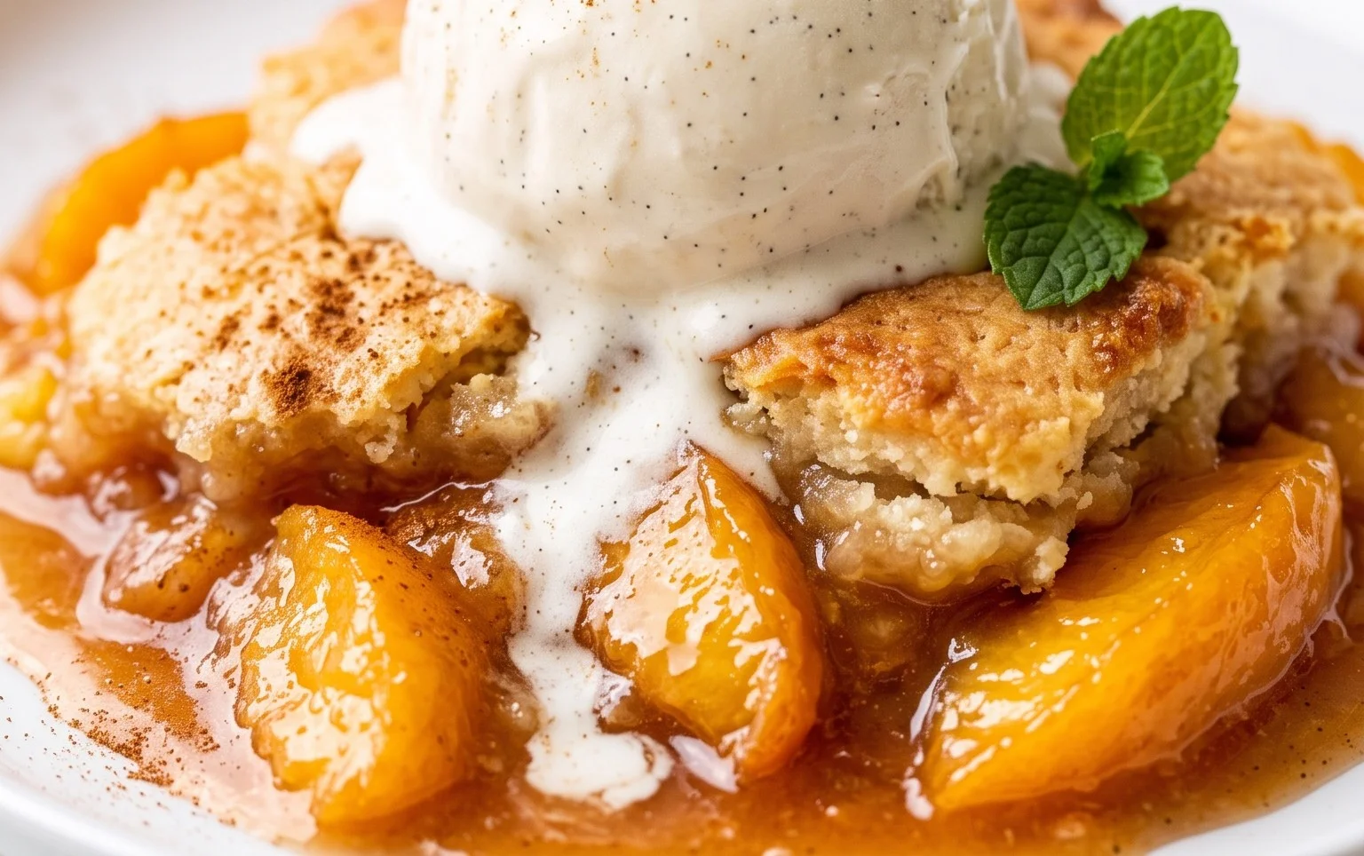 The Easiest Southern Peach Cobbler