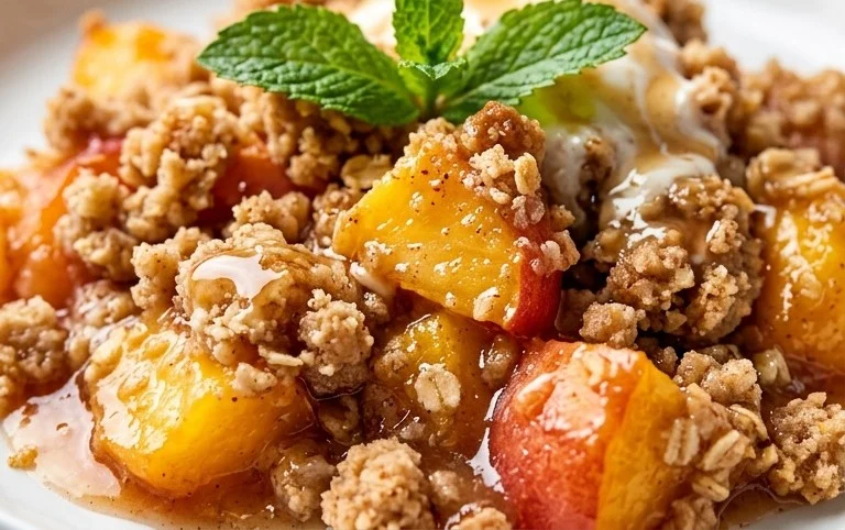Fresh Peach Crisp Recipe