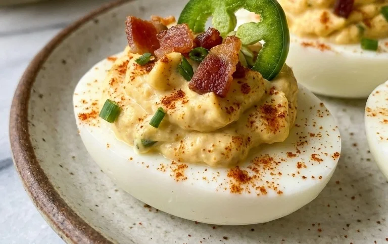 Jalapeno Popper Deviled Eggs