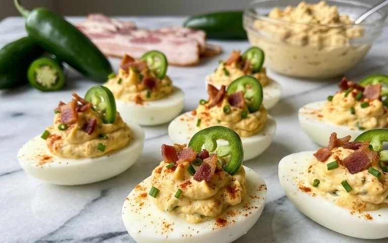 Jalapeno Popper Deviled Eggs