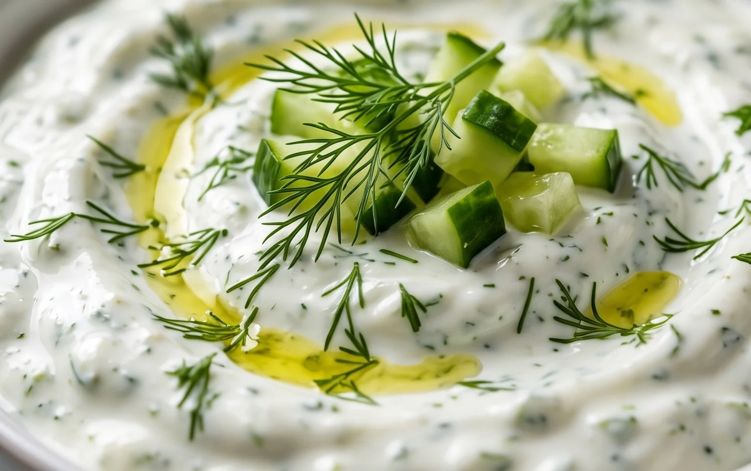 Cucumber Dip with Sour Cream and Dill