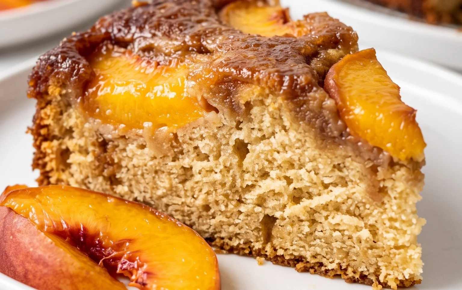 Brown Sugar Peach Cake